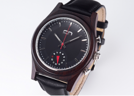 Наручные деревянные часы C&N MIND black wood