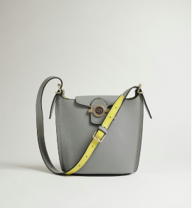 Женская кожаная сумка COOB&Nautilus "BOXY grey".
